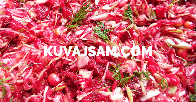 Salata od kupusa, cvekle i kukuruza (foto: kuvajsam.com)