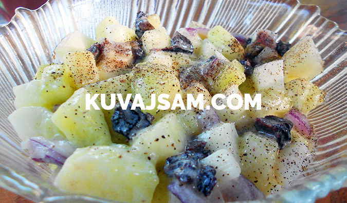 Salata od dinja sa krastavcima (foto: kuvajsam.com)